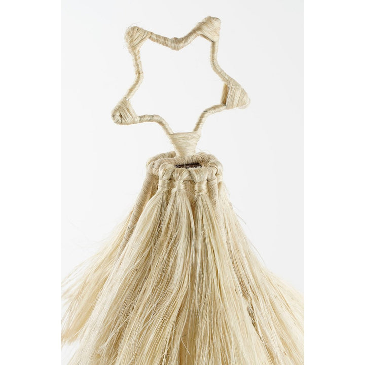 Weihnachtsbaum - H44 x Ø25 cm - Jute Fransen - Beige