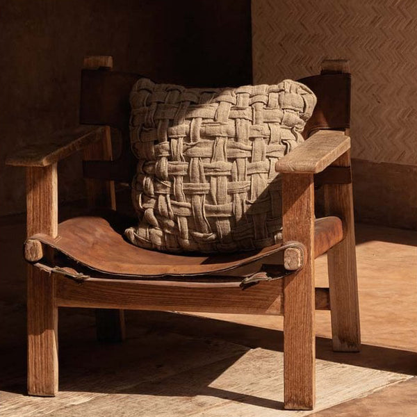 LINEN CROSIER Kissenbezug - Leinen Natur 50x50