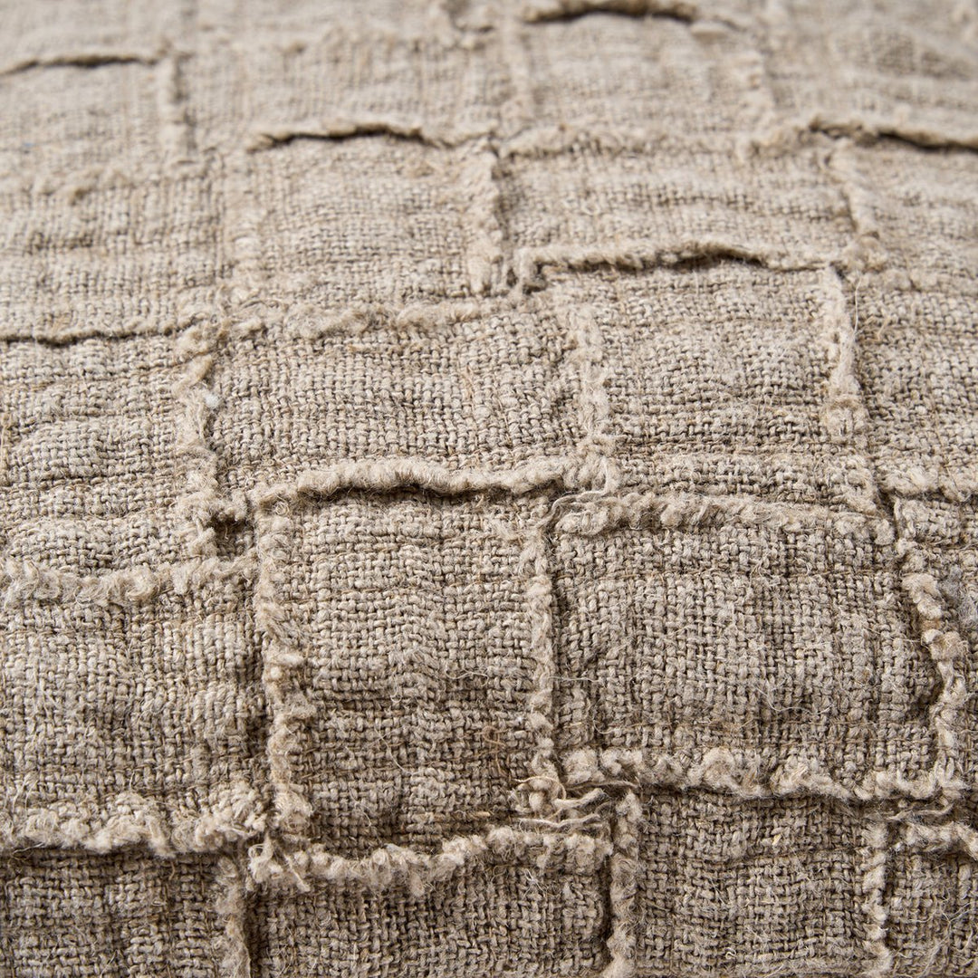 LINEN DAMIER Kissenbezug - Leinen Natur 50x50