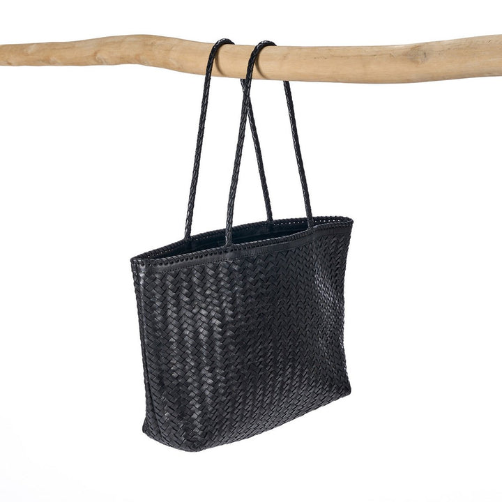 EXECU Ledertasche - Shopper - große Schultertasche