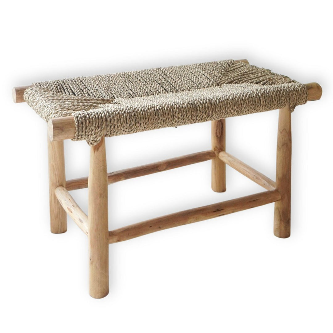 Sitzbank SUNGAI - dekorativer Boho Beistelltisch - Hocker