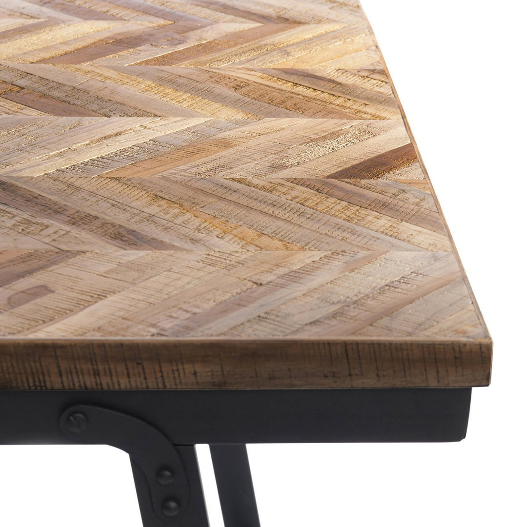 HERRINGBONE Konsole - Dekotisch Teakholz