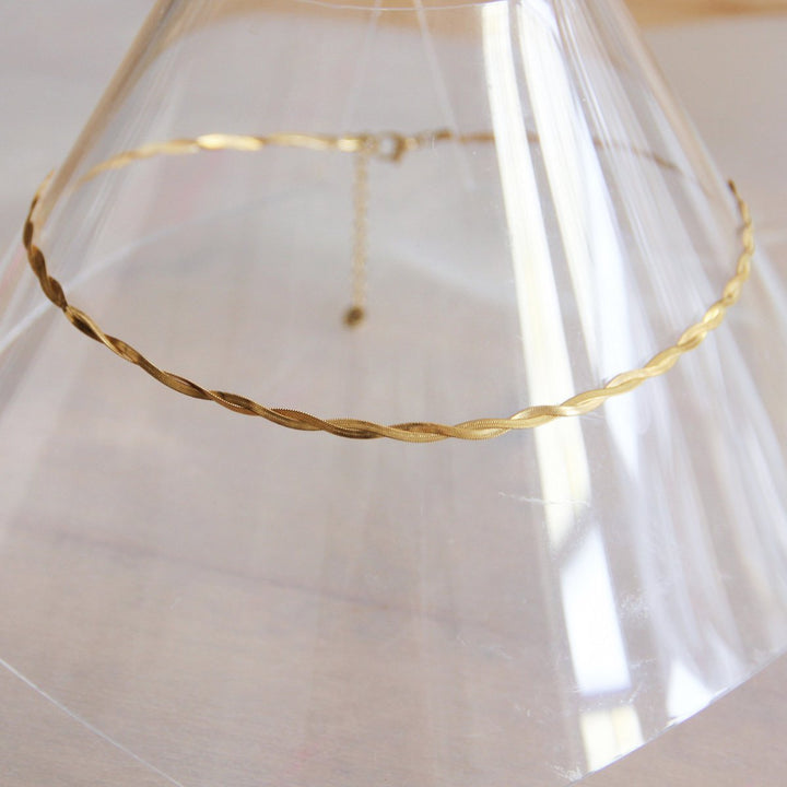 Halskette - Schlangenkette TWISTED - Gold