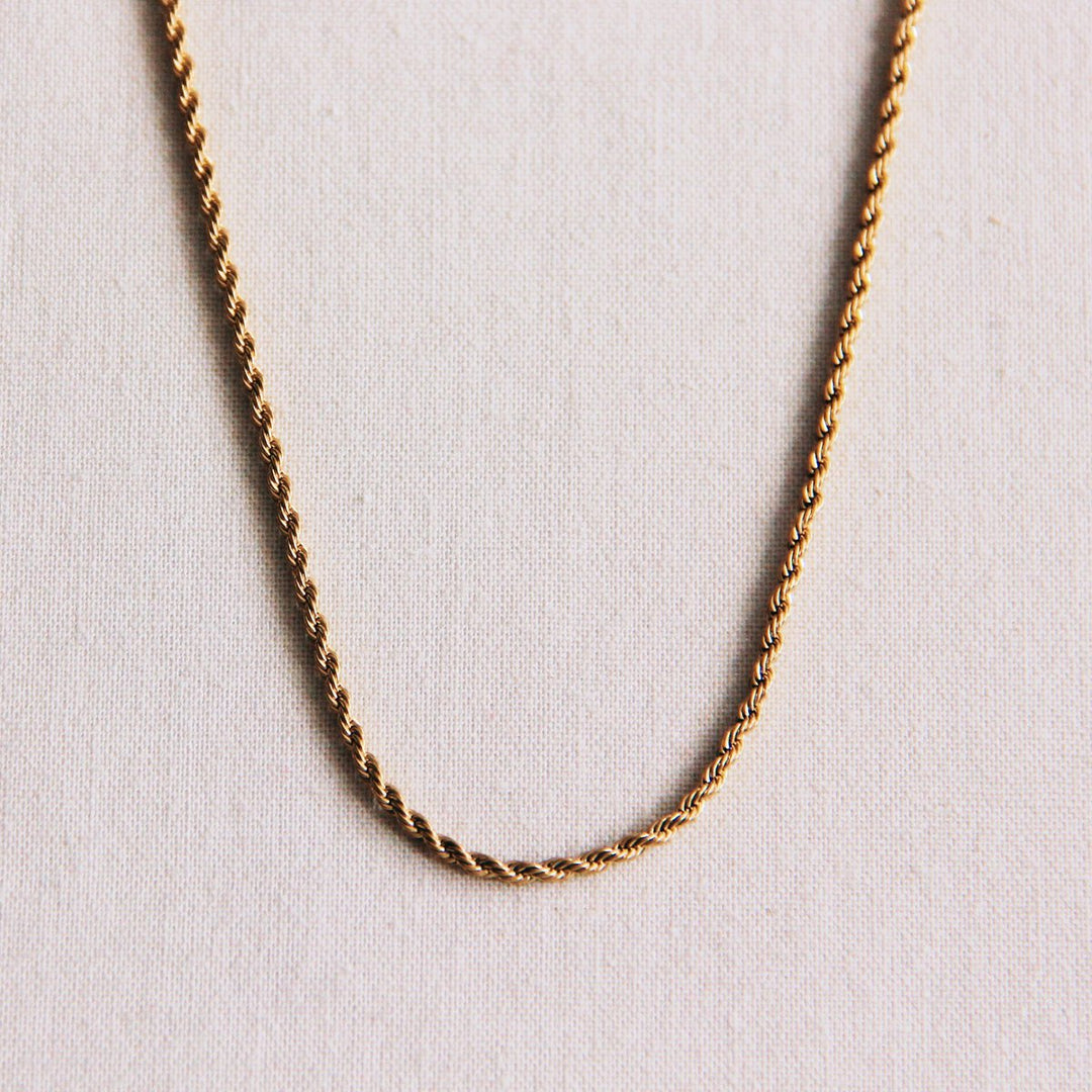 Halskette - Kordeldesign Twisted - Gold