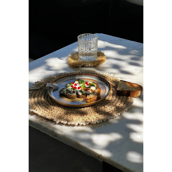 RAFFIA SHELL Tischset - Platzset - Wanddeko