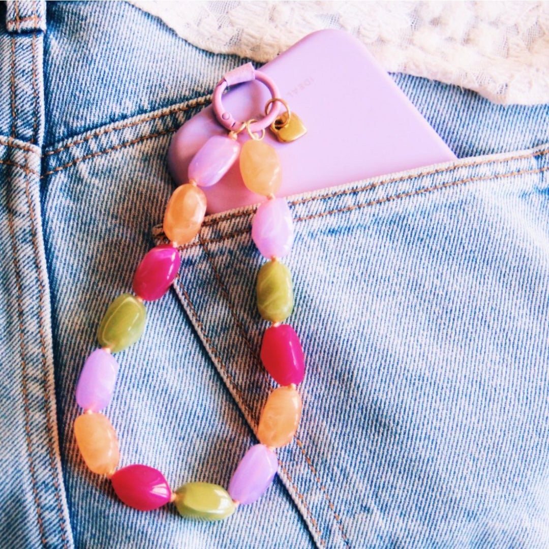 Handyband - Perlenkette NUGGETS - Bunt
