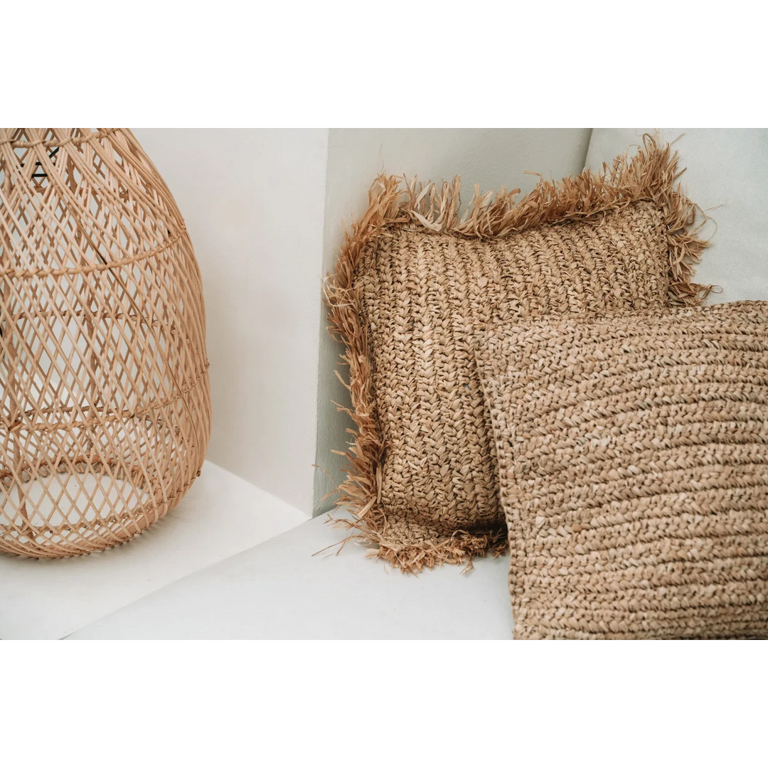 Kissenbezug BAST FLORES – Handgefertigte Boho-Deko