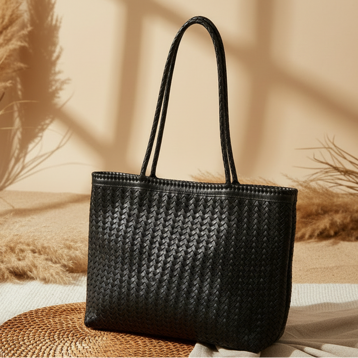 EXECU Ledertasche - Shopper - große Schultertasche
