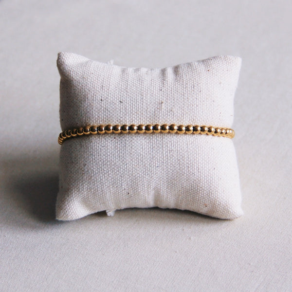 Armband - Steel Beads 4mm - Gold