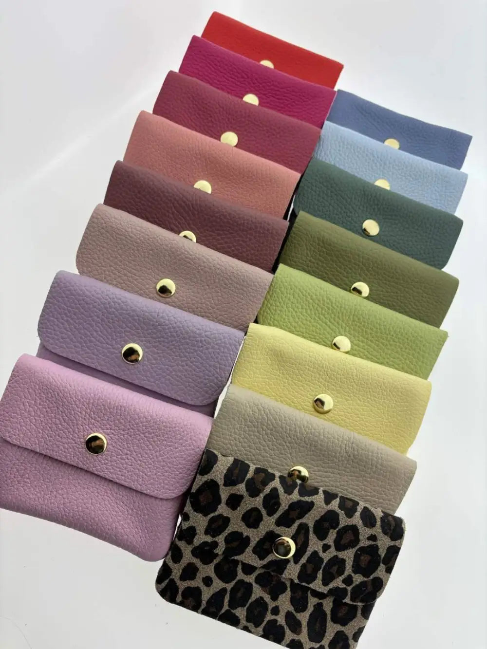 Geldbeutel BLUSH - Minitäschchen - Leder / Wildleder / Metallic