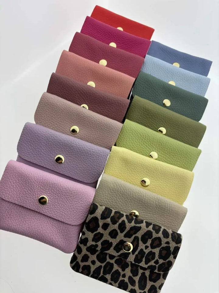 Geldbeutel BLUSH - Minitäschchen - Leder / Wildleder / Metallic
