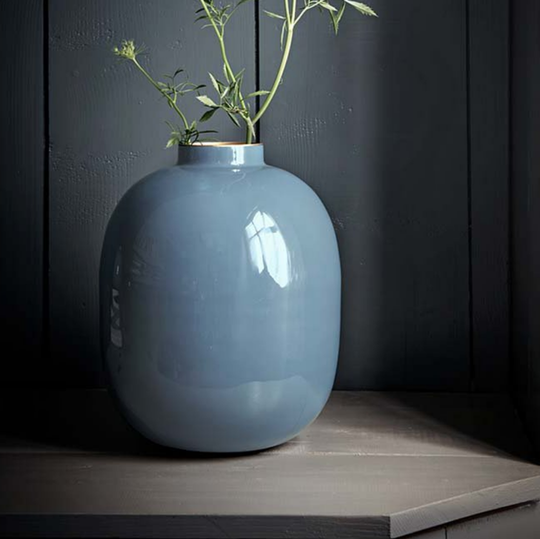 Vase Metal BLUE 32cm