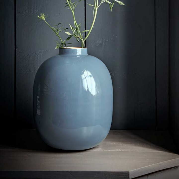 Vase Metal BLUE 32cm