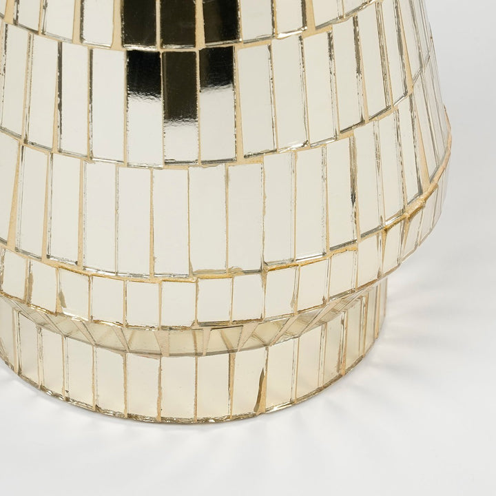 Deko Weihnachtsbaum "Disco" – Glas – Gold – H33cm