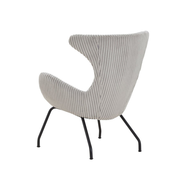 Sessel TERJE - Relaxsessel mit Armlehnen - Cord Textrur Grau
