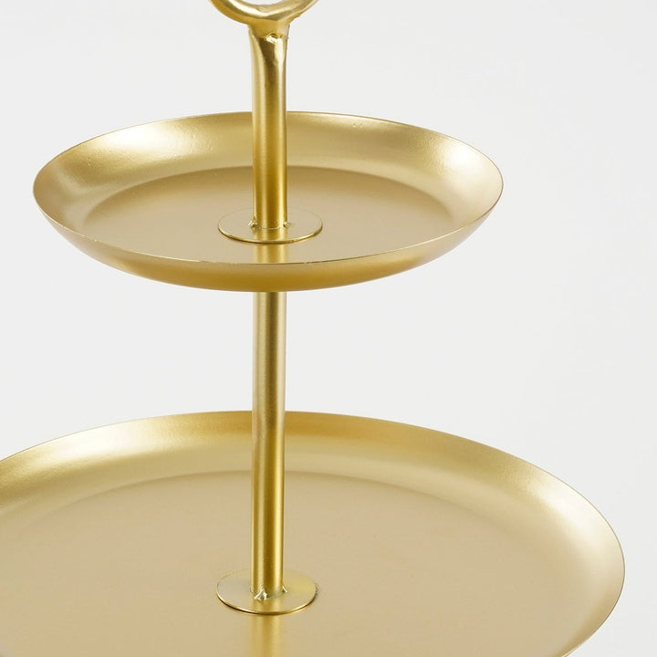 Etagere RAMA - 3 Ebenen – Rund – Gold