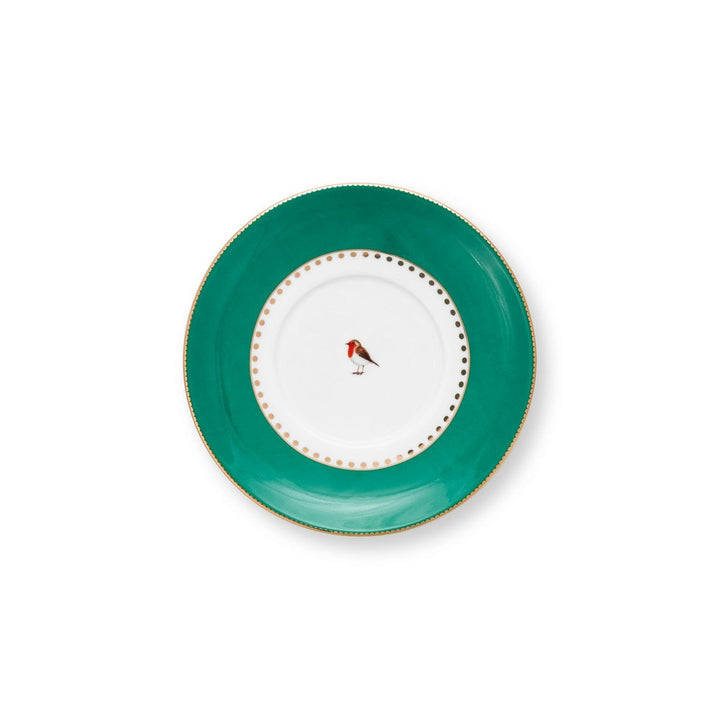 Espressotassen 2er-Set LOVE BIRDS MEDALLION Stripes GREEN