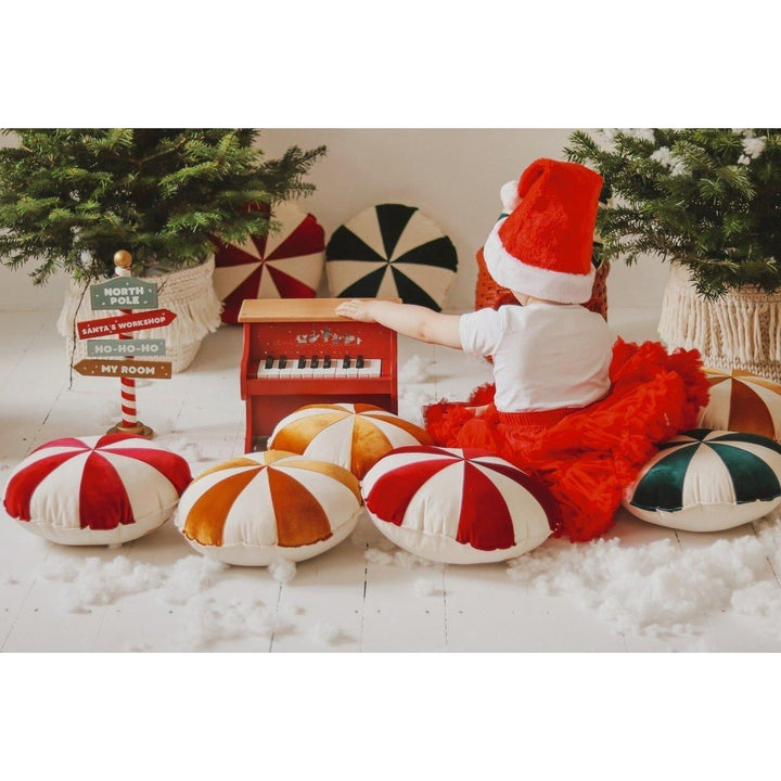 CANDY Patchwork-Kissen / Rot