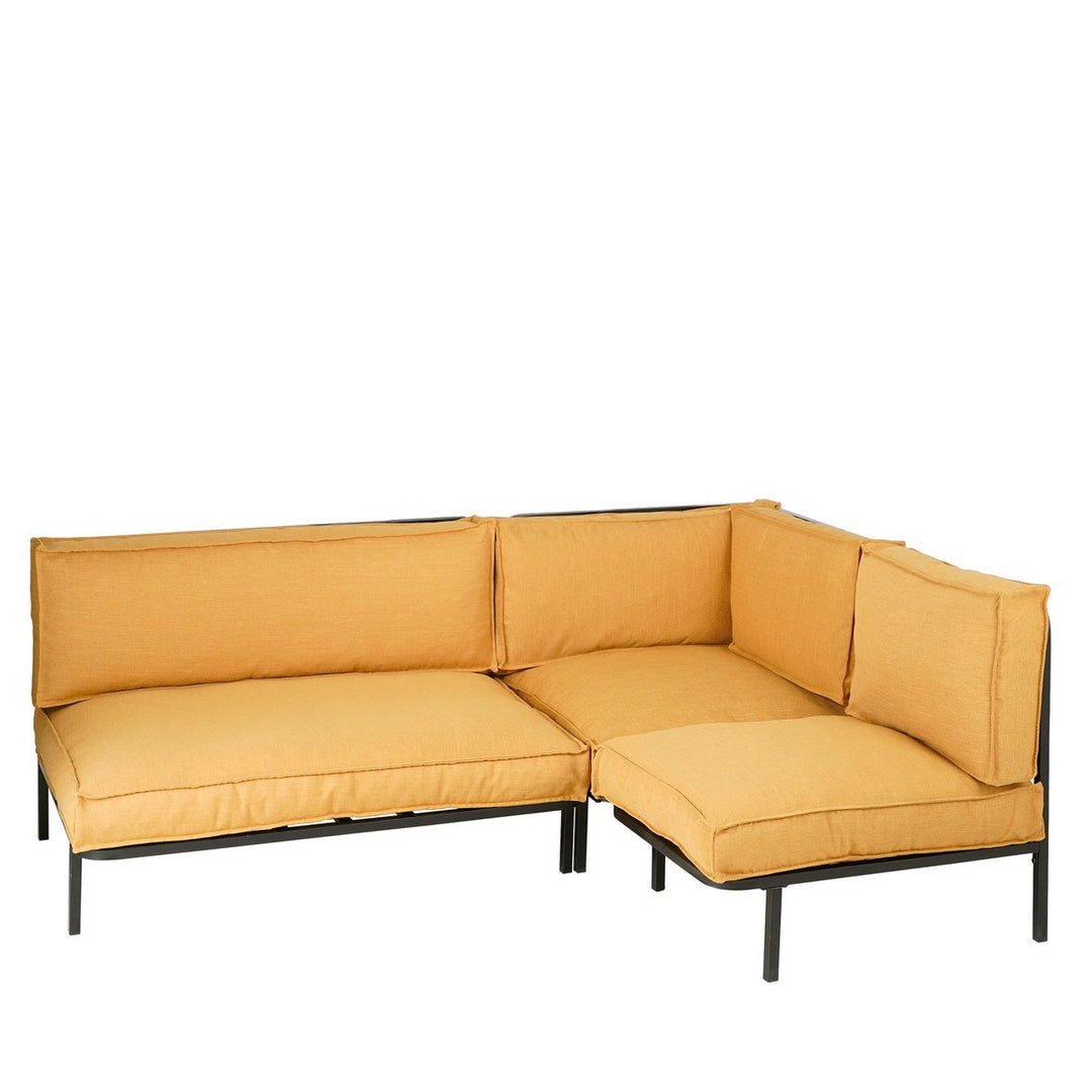 Celo Lounge Sofa Eckelement – Metall – Schwarz