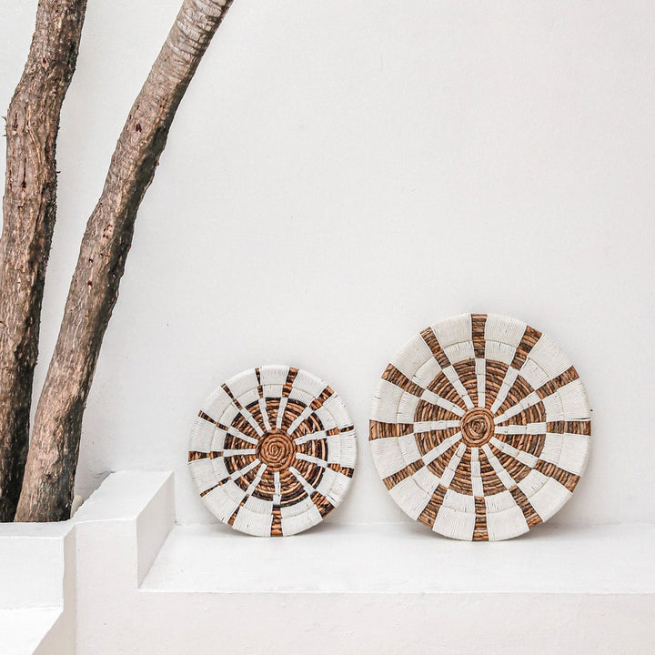 Boho Wanddekoration | Wandkorb | Dekoschale HUTAN aus Bananenfaser