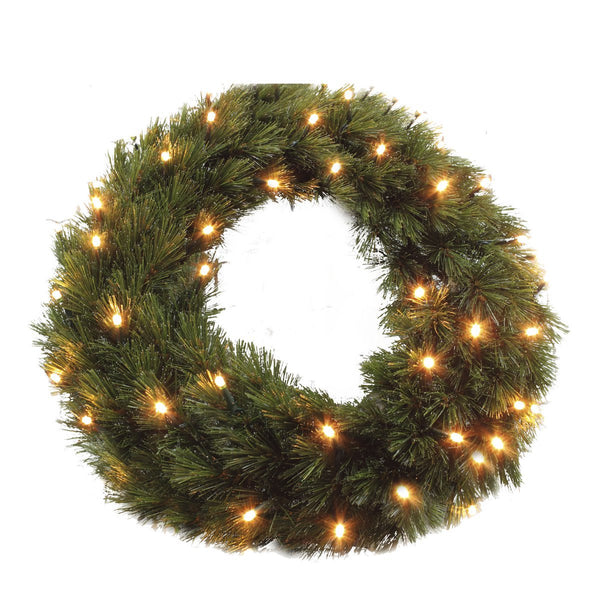Kranz mit LED-Beleuchtung "Forest Frosted" - Weihnachtsdeko - Ø60cm