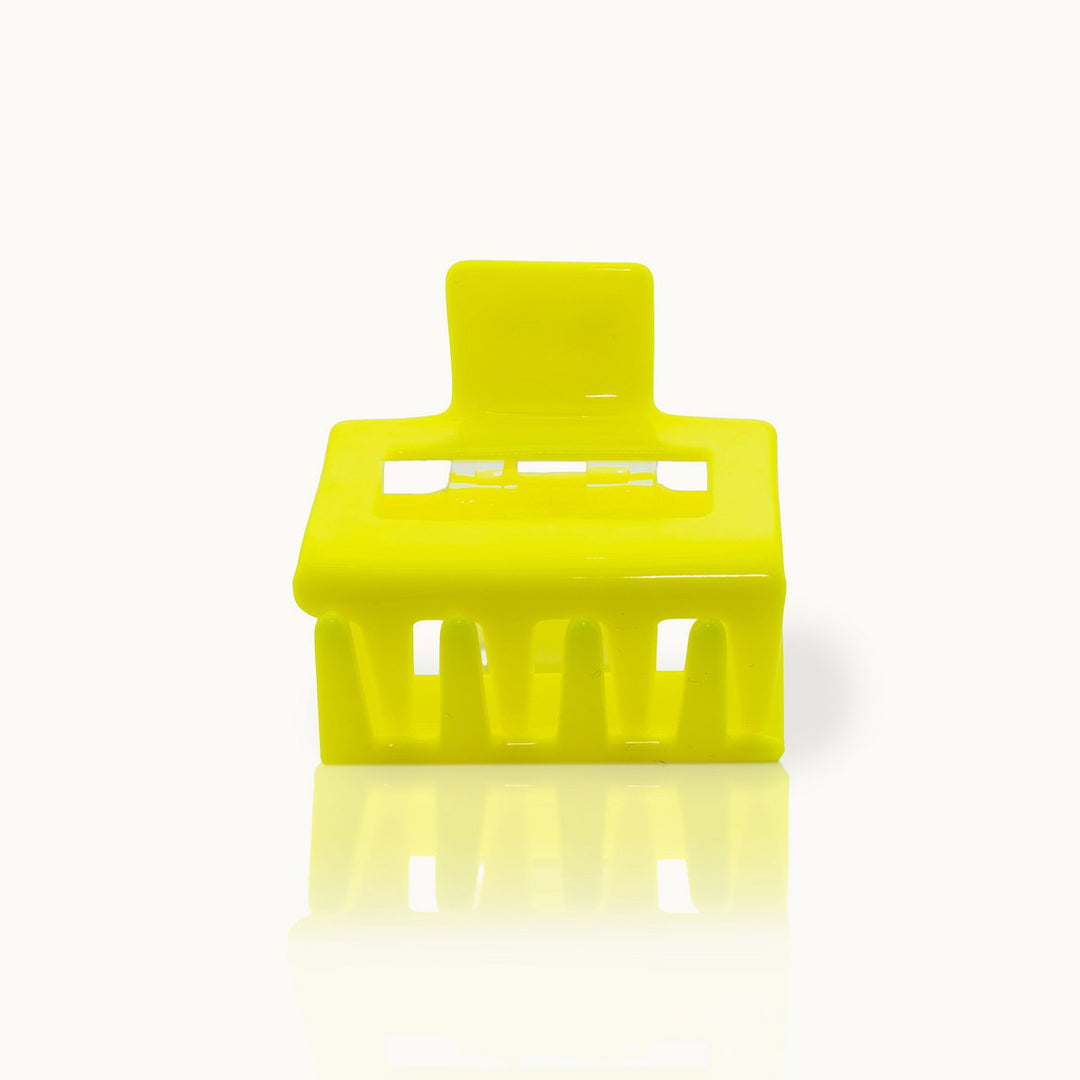Haarklammer Square NEON YELLOW