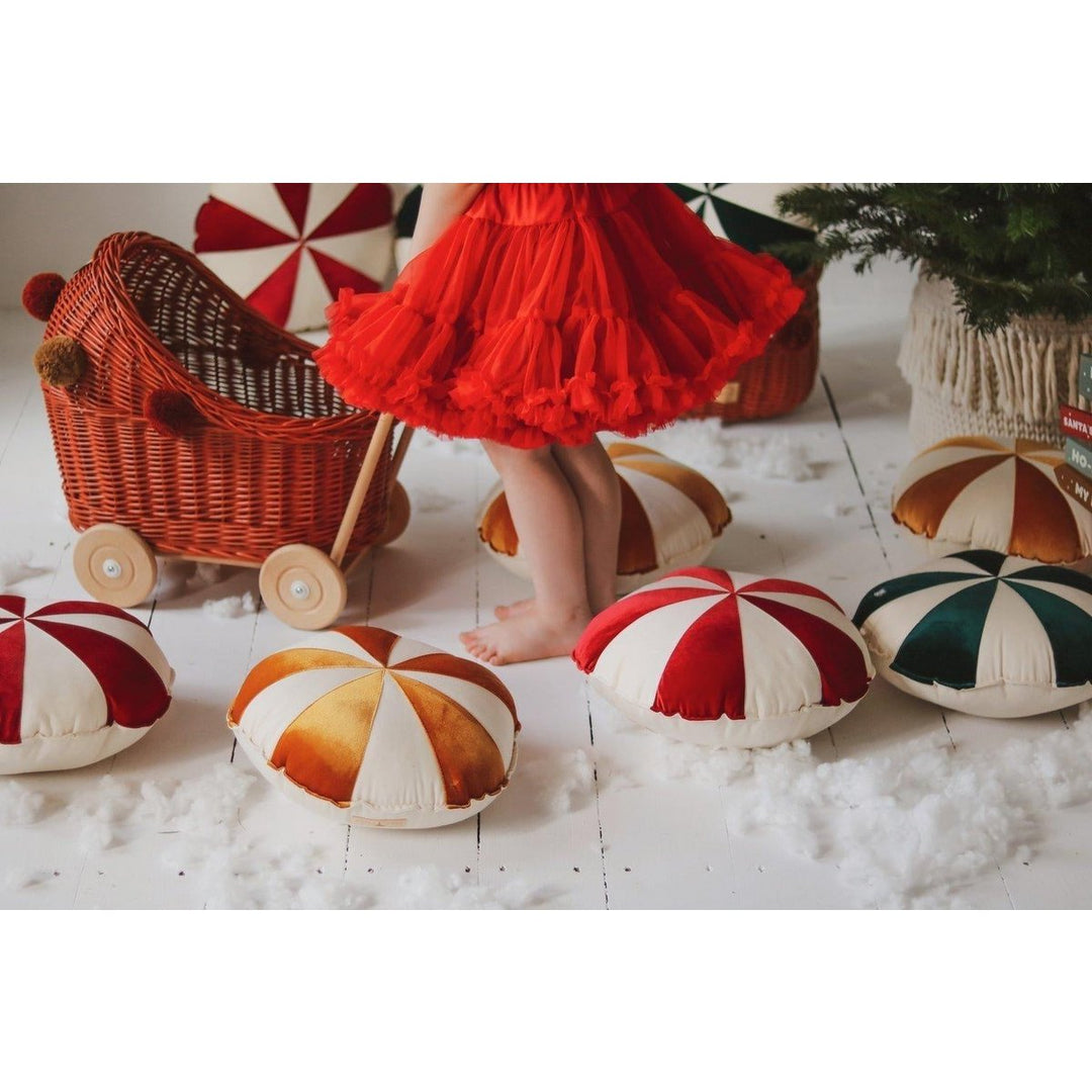 CANDY Patchwork-Kissen / Gold