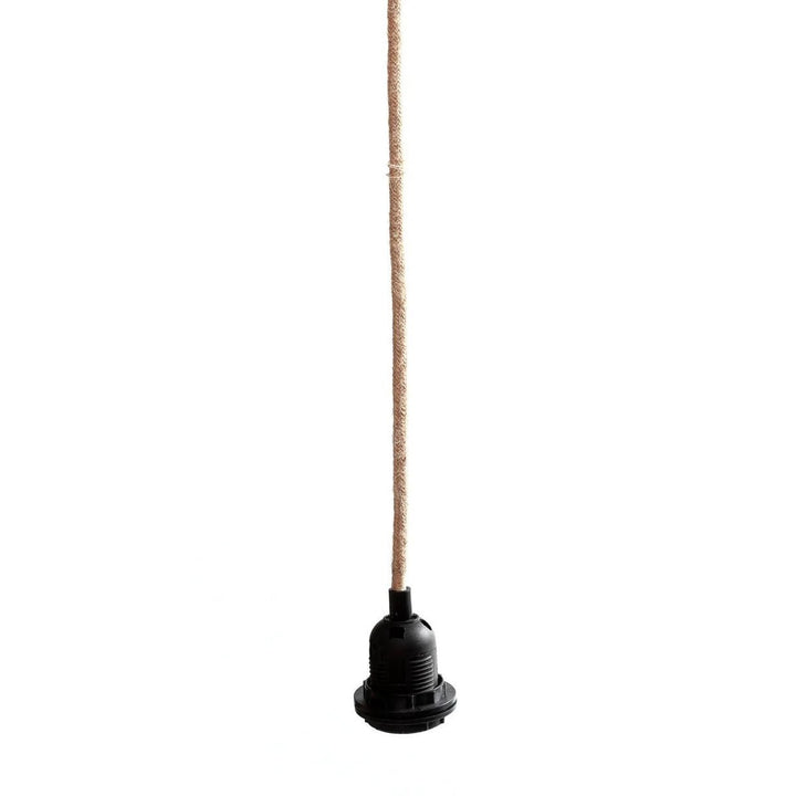 Fassung für Deckenlampen - schwarz/Baumwolle Natur