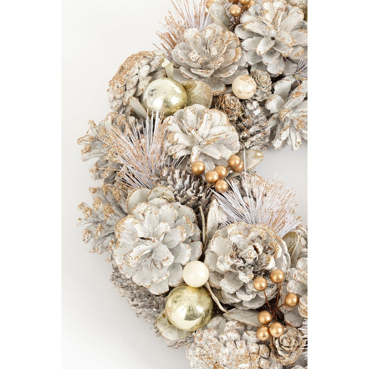 Kranz "Hanley" - Weihnachtsdeko mit Kiefernzapfen - Ø34cm