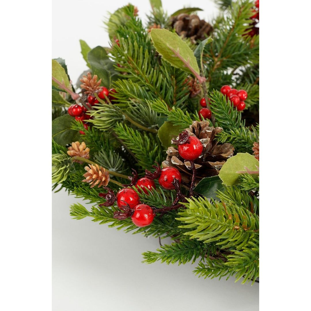 Kranz "Austin"- Weihnachtsdeko mit Tannengrün & Beeren - Ø40cm