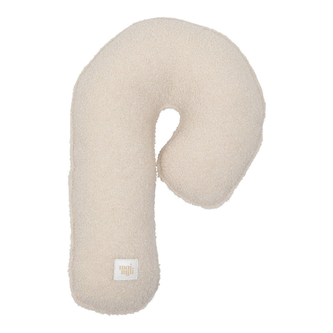 CANDY Patchwork-Kissen / Weiß flauschig