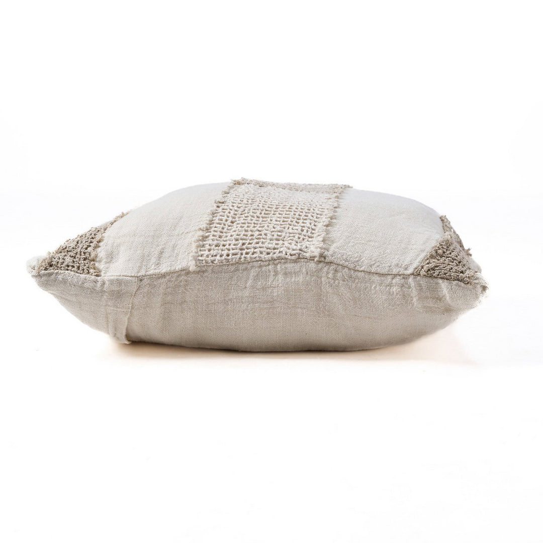 LINEN THREADS Kissenbezug - Leinen Natur 50x50