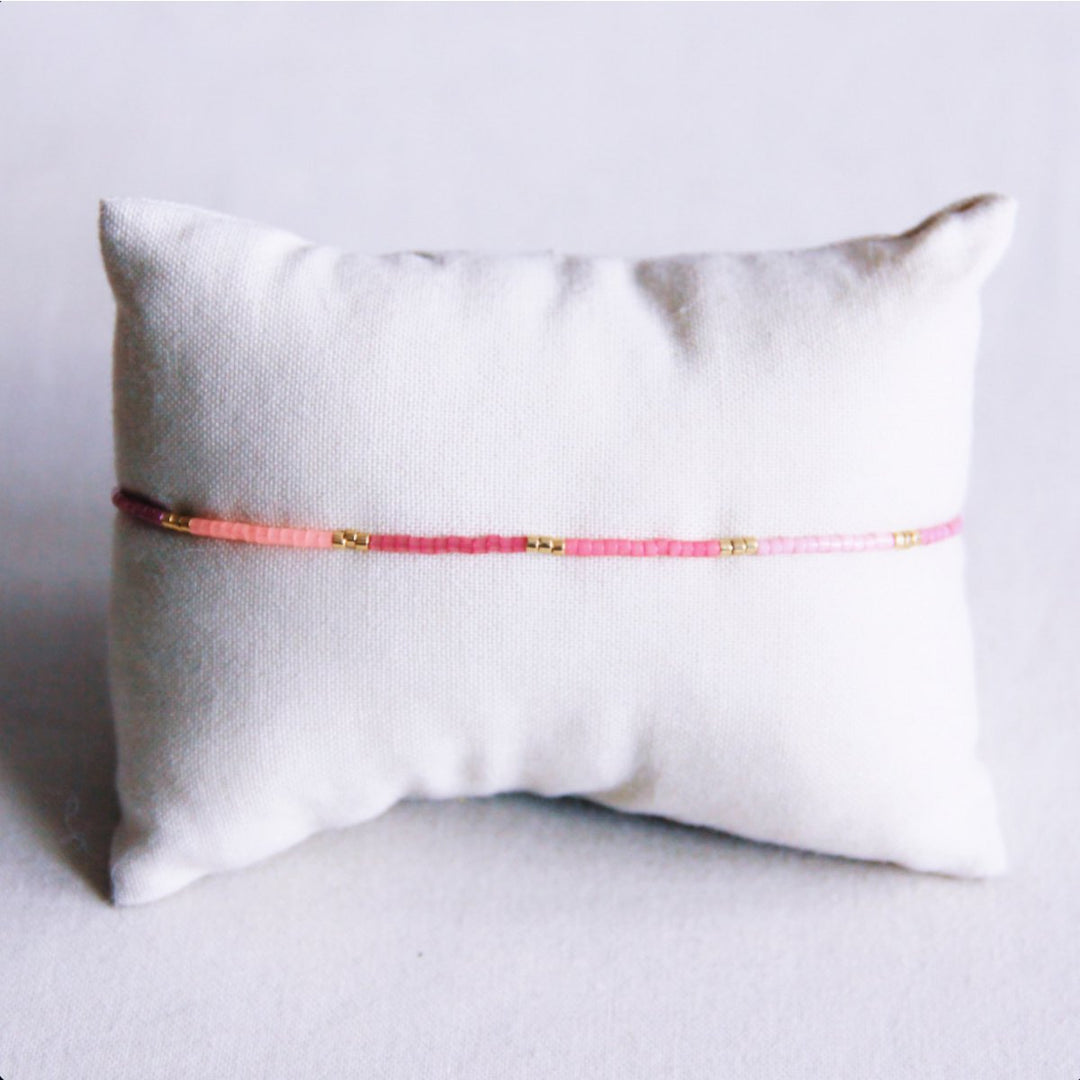 Armband - Miyuki - Colorblock Pink