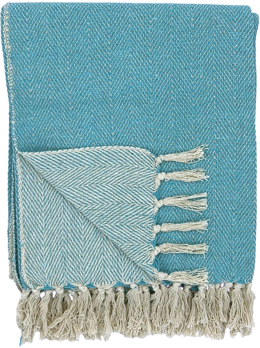Gewebtes Plaid - Woven Throw - Baumwolle - 125x150cm