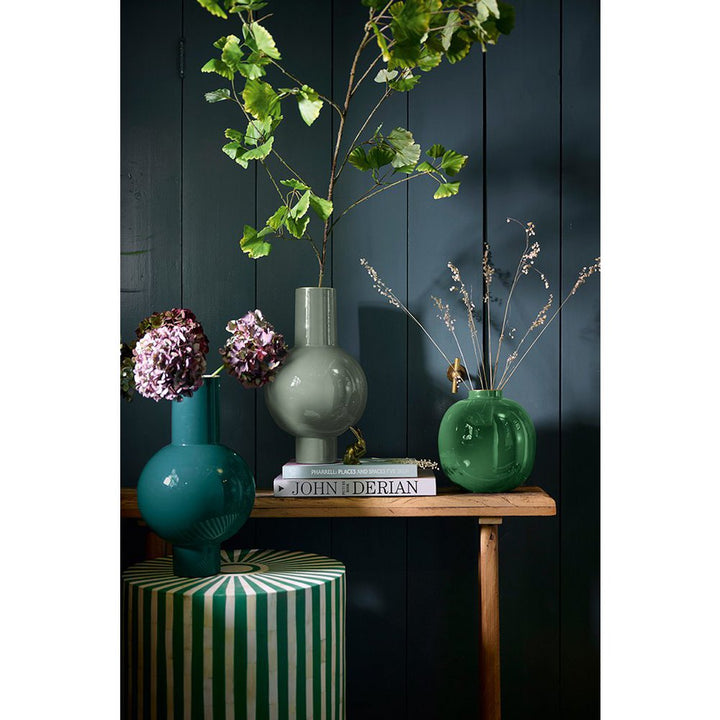 Vase Metal medium MID GREEN 40cm