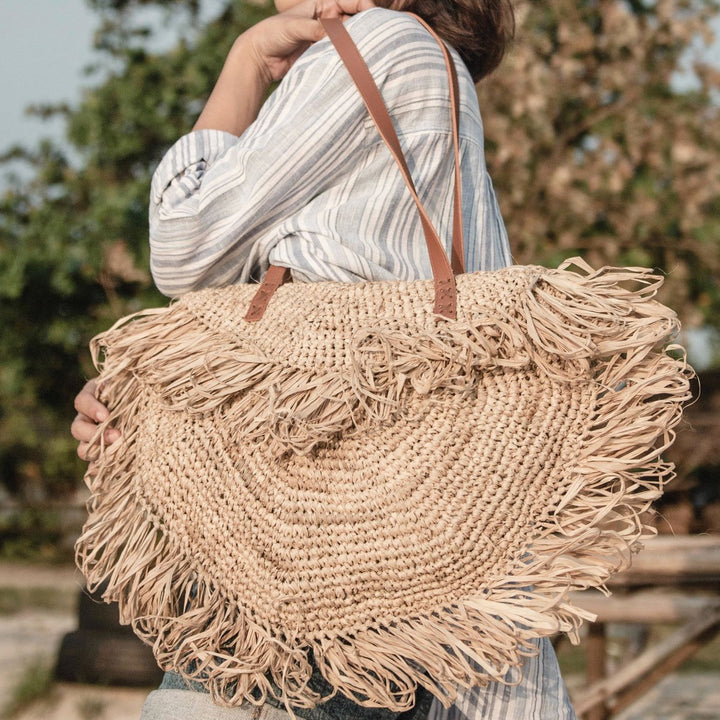 Schultertasche SUMBAWA - Strandtasche - Einkaufstasche - Boho Handtasche