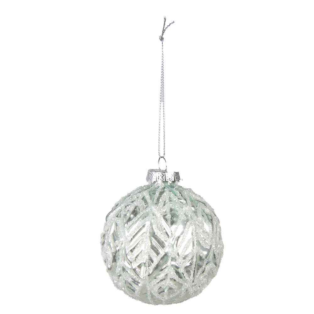 Weihnachtskugeln Ø 8x8 cm / Glas / 2er-Set