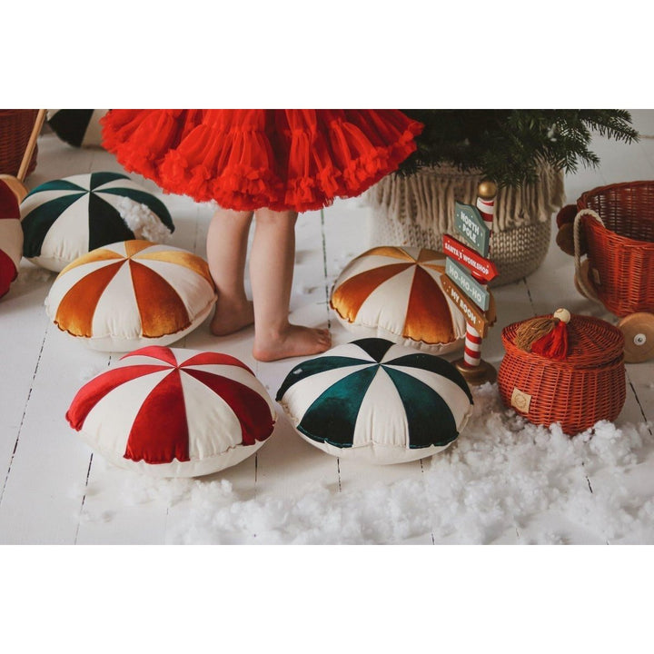 CANDY Patchwork-Kissen / Grün