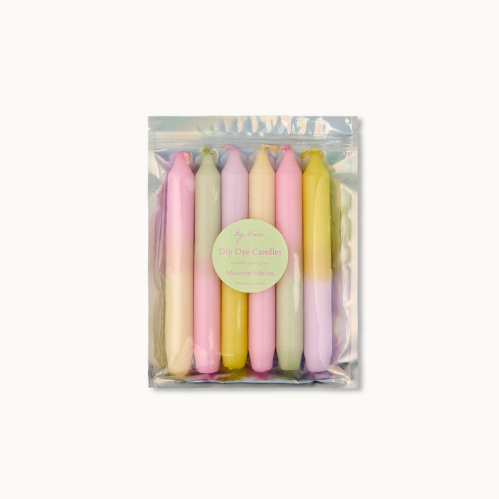 Dip Dye Kerzen Set: MACARON EDITION
