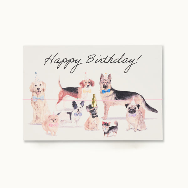 Grußkarte mit Armband: Happy Birthday! - Dogparty