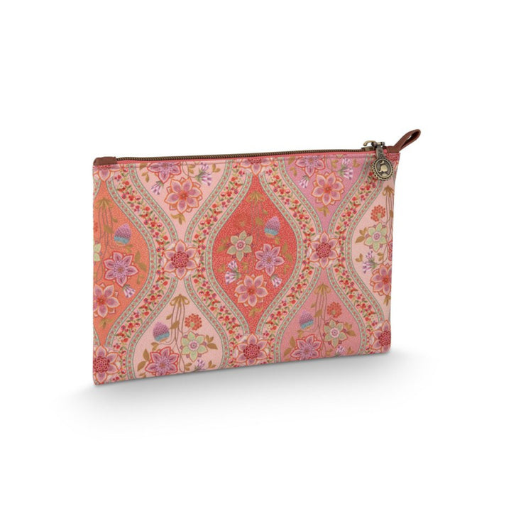 Cosmetic Flat Pouch medium CHARLY ORNAMENTO ORANGE