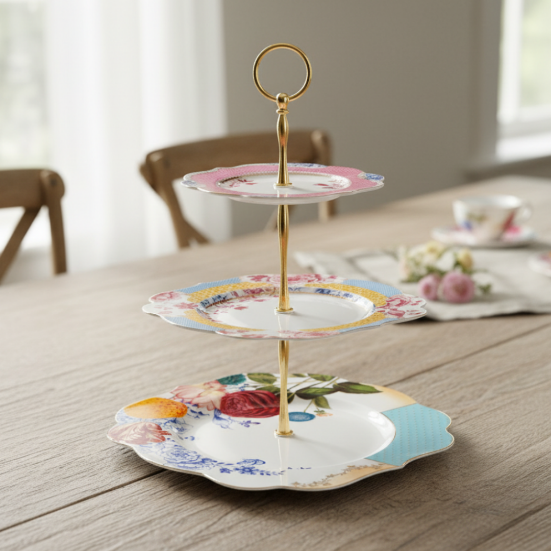 Cake Stand 3 Layer ROYAL MULTI