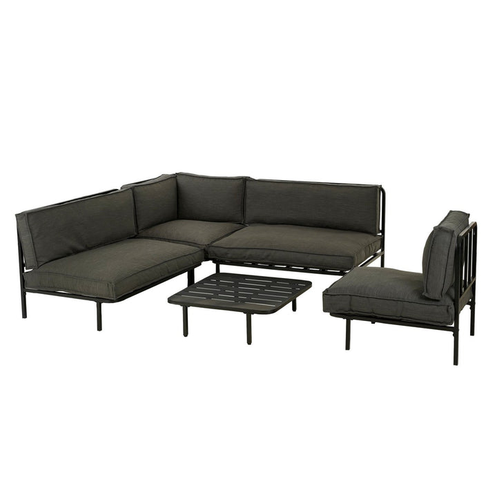 Celo Lounge Sofa Eckelement – Metall – Schwarz