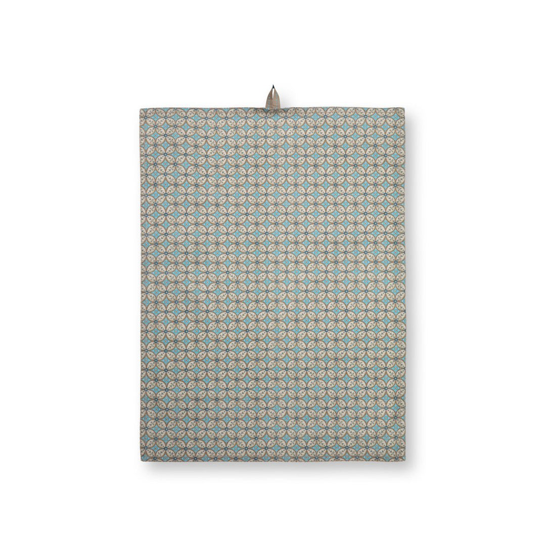 Geschirrtücher 2er-Set BLOOMING TALES Khaki-Blue 50x70cm