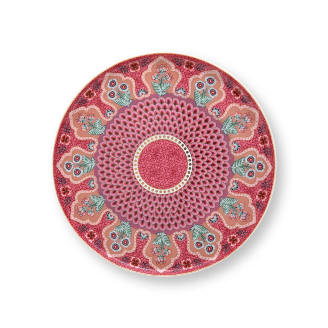 Mini Cake Tray FLOWER FESTIVAL Dark Pink 21cm