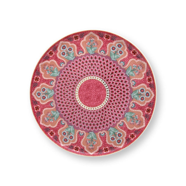 Mini Cake Tray FLOWER FESTIVAL Dark Pink 21cm