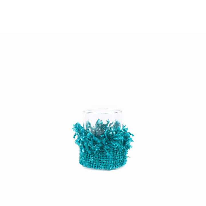 OH MY GEE Kerzenhalter M - Aqua Windlicht