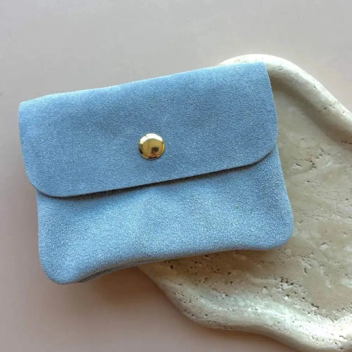 Geldbeutel BLUSH - Minitäschchen - Leder / Wildleder / Metallic