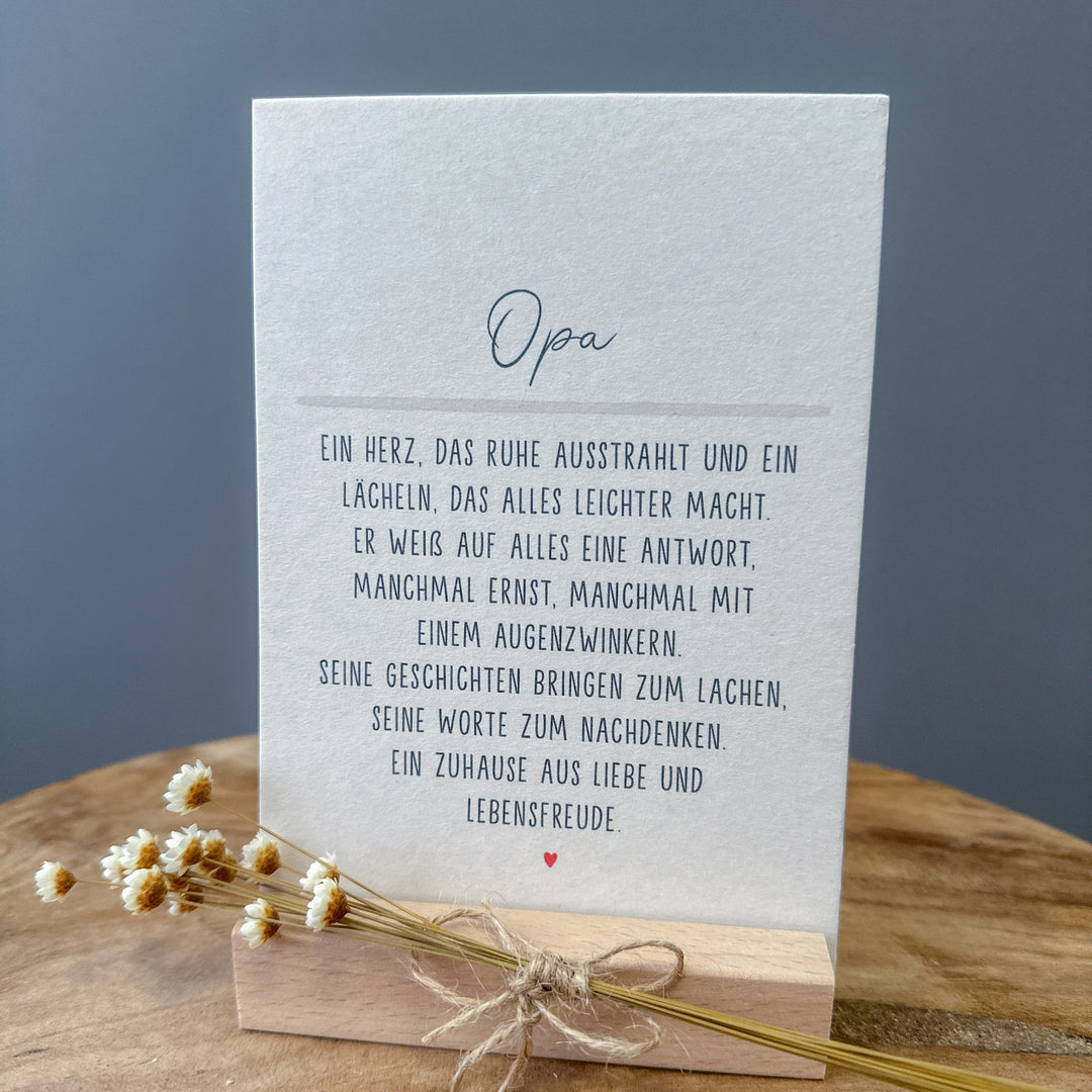 Grußkarte - Definition OPA - Postkarte A6