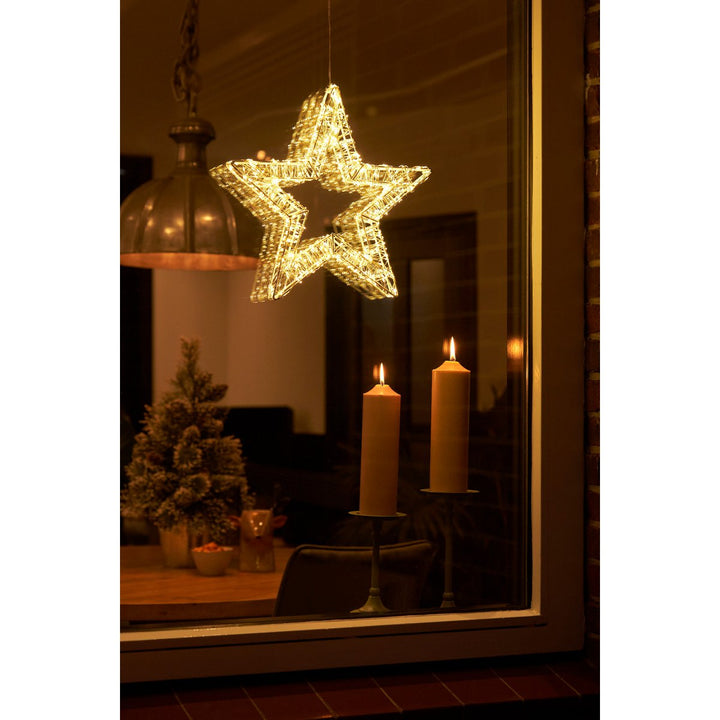 LED Weihnachtsdeko - Stern - warmweiß – Ø36cm